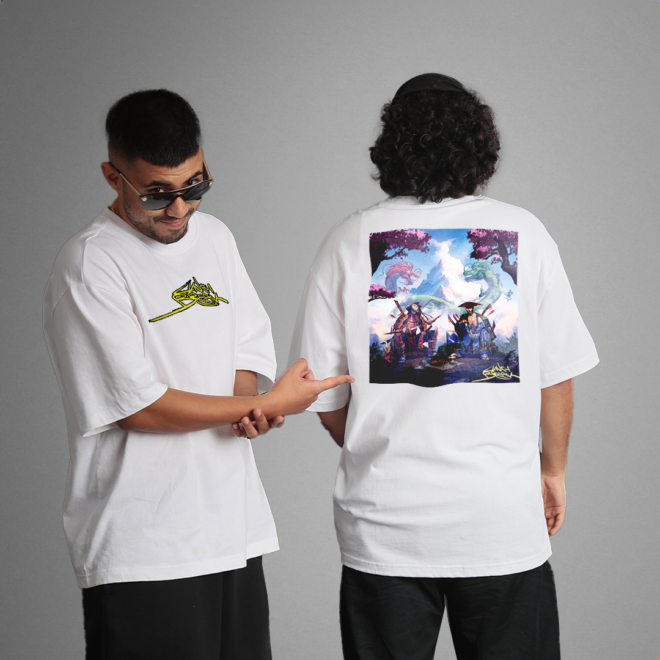 LUNCH BREAK MIXTAPE ARTWORK T-SHIRT | ‘WHITE’ – Seedhe Maut